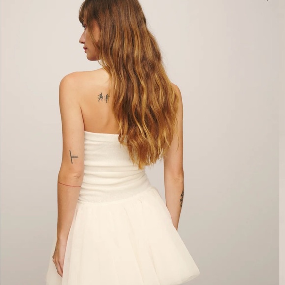 Reformation Sable Cashmere Dress Gossamer - Size S - Picture 3 of 5